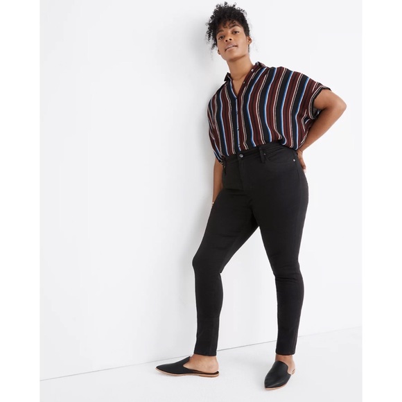 MADEWELL Curvy High-Rise Skinny Jeans in Carbondale Wash - Picture 3 of 7